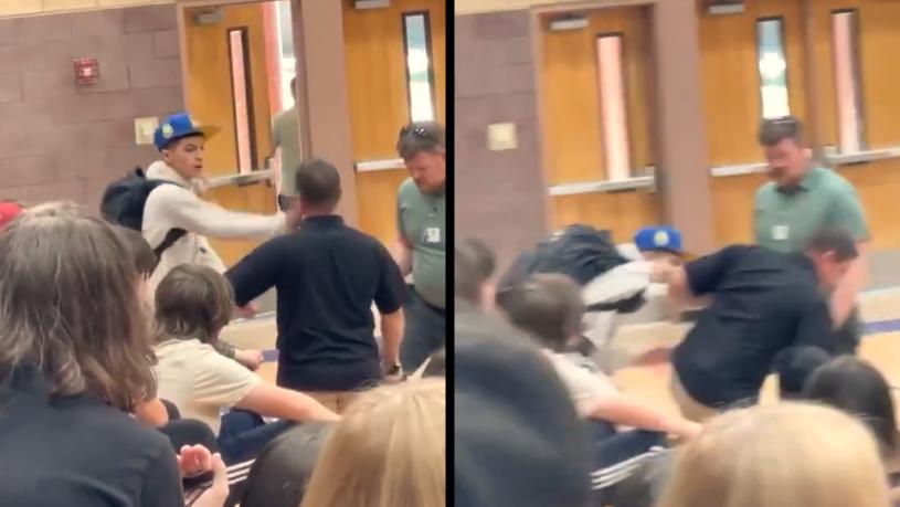 北加學生掌摑教師 校警到場「過肩摔」KO學生｜細說燊語