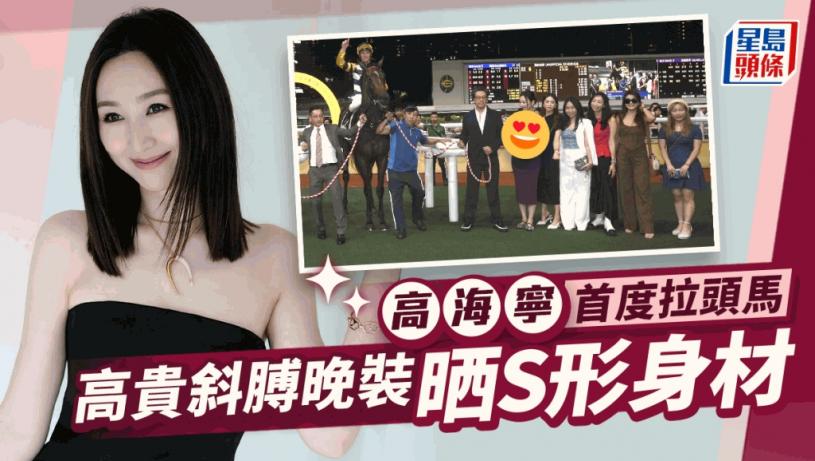 高海寧首拉頭馬高貴斜膊晚裝晒S形身材 同場「細龍太」陳思圻小背心登場