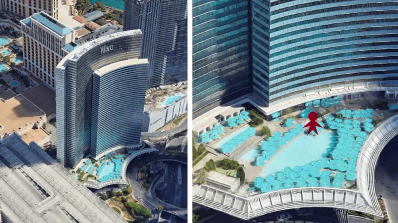 如果你在賭城這間酒店站在這個位置 你會死於非命