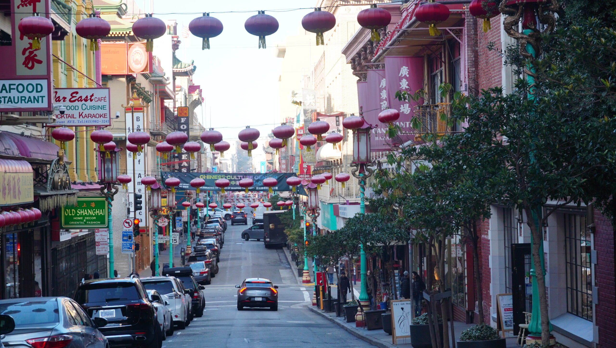 華埠都板街。記者黃偉江攝