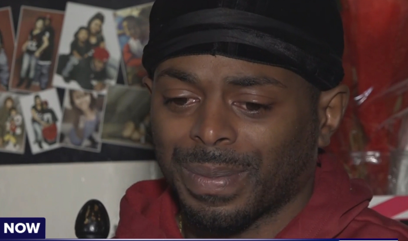 士德頓派對槍案死者父親派翠克彼得森（Patrick Peterson）接受訪問情緒激動。沙加緬度KXTV電視截圖