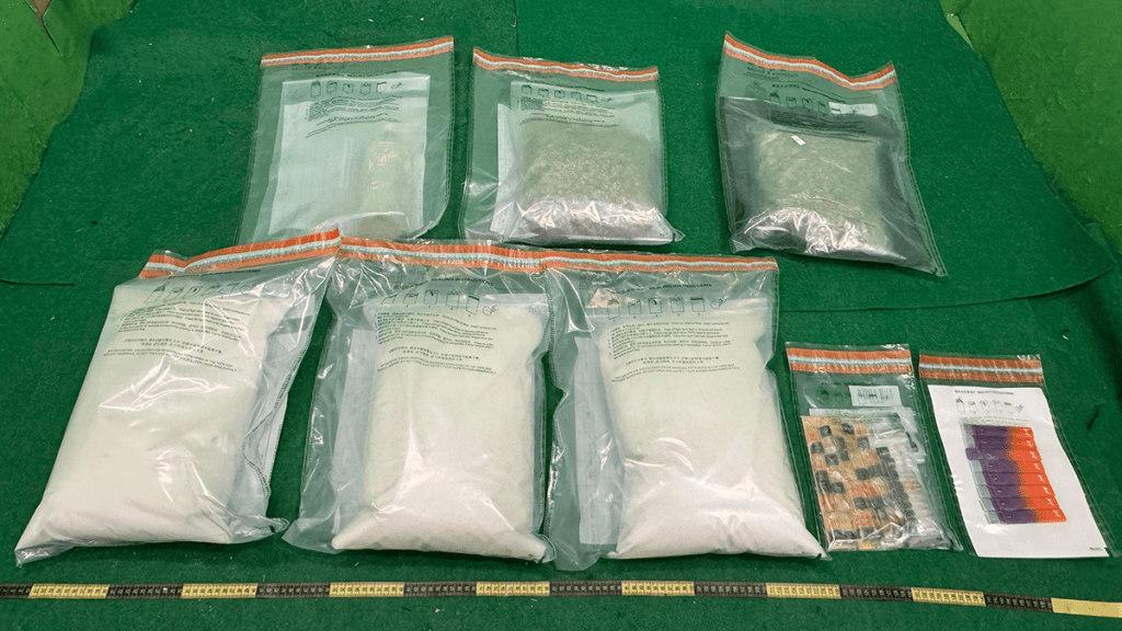 海關連破兩宗毒品案 搗大埔分銷中心檢$890萬貨 3男落網