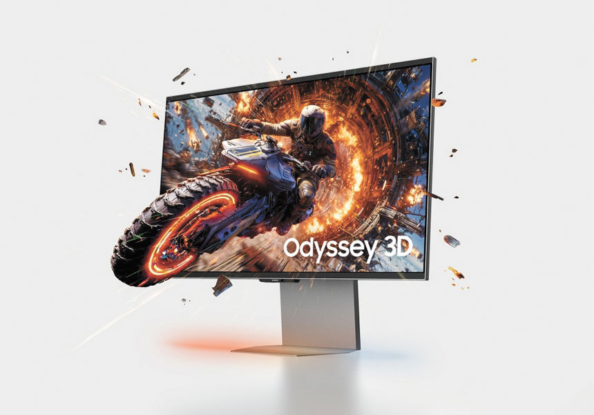 Odyssey 3D號稱可成為「全球首款免戴頭罩的6K 3D遊戲顯示器」。三星