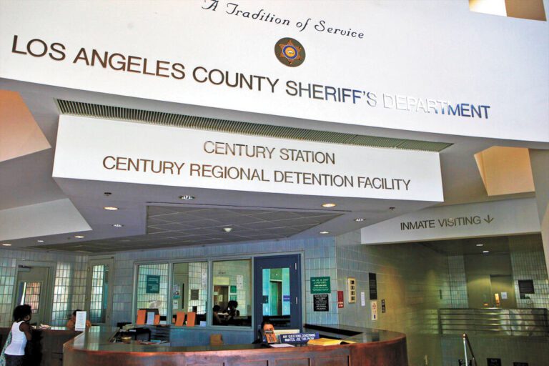 洛杉磯縣地區拘留中心。美聯社