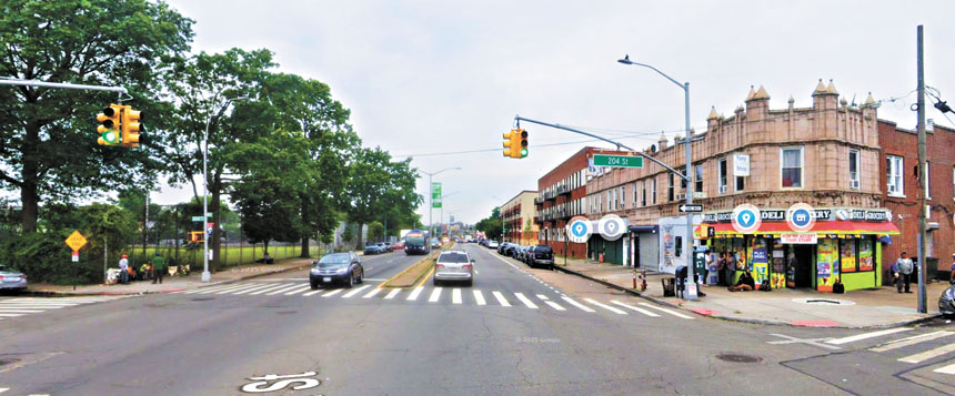 兩車發生碰撞的路口附近。 圖片來源:谷歌地圖