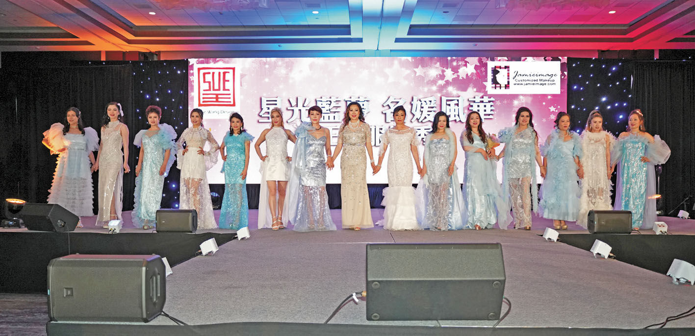「星光藍夢 . 名媛風華」王旭服裝秀率先登場。