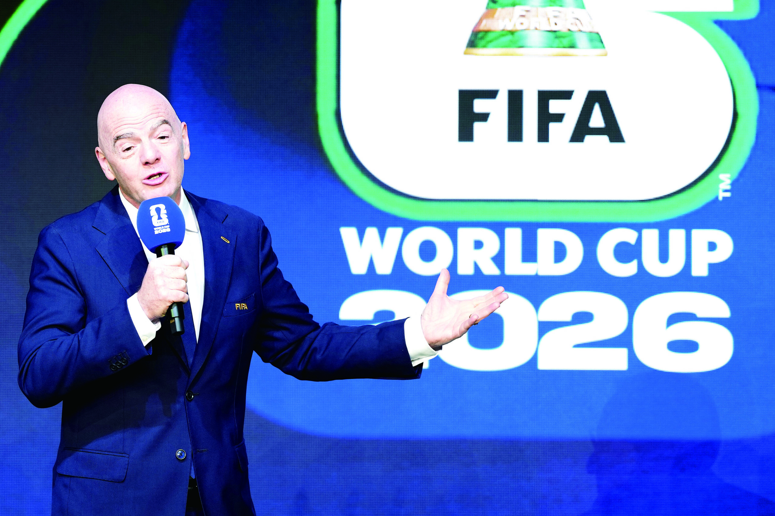 國際足聯主席因凡蒂諾。新華社