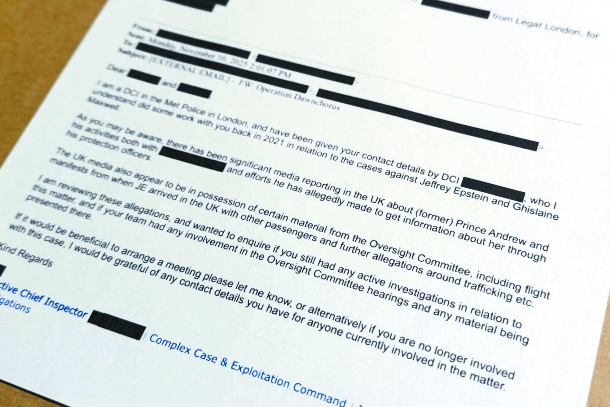 司法部公佈第二批愛潑斯坦文件。美聯社