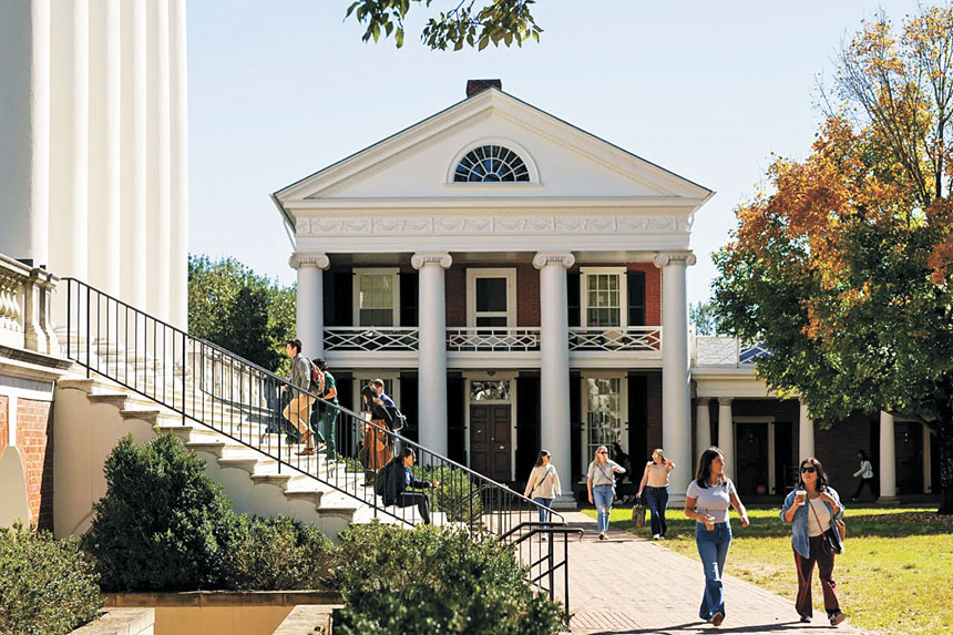 位於維珍尼亞州夏洛茨維爾的維珍尼亞大學校園。美聯社