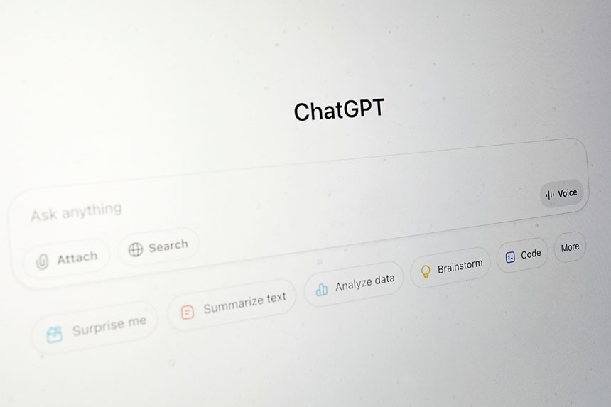 加州希望利用ChatGPT來簡化州政府僱員的日常工作。美聯社資料圖