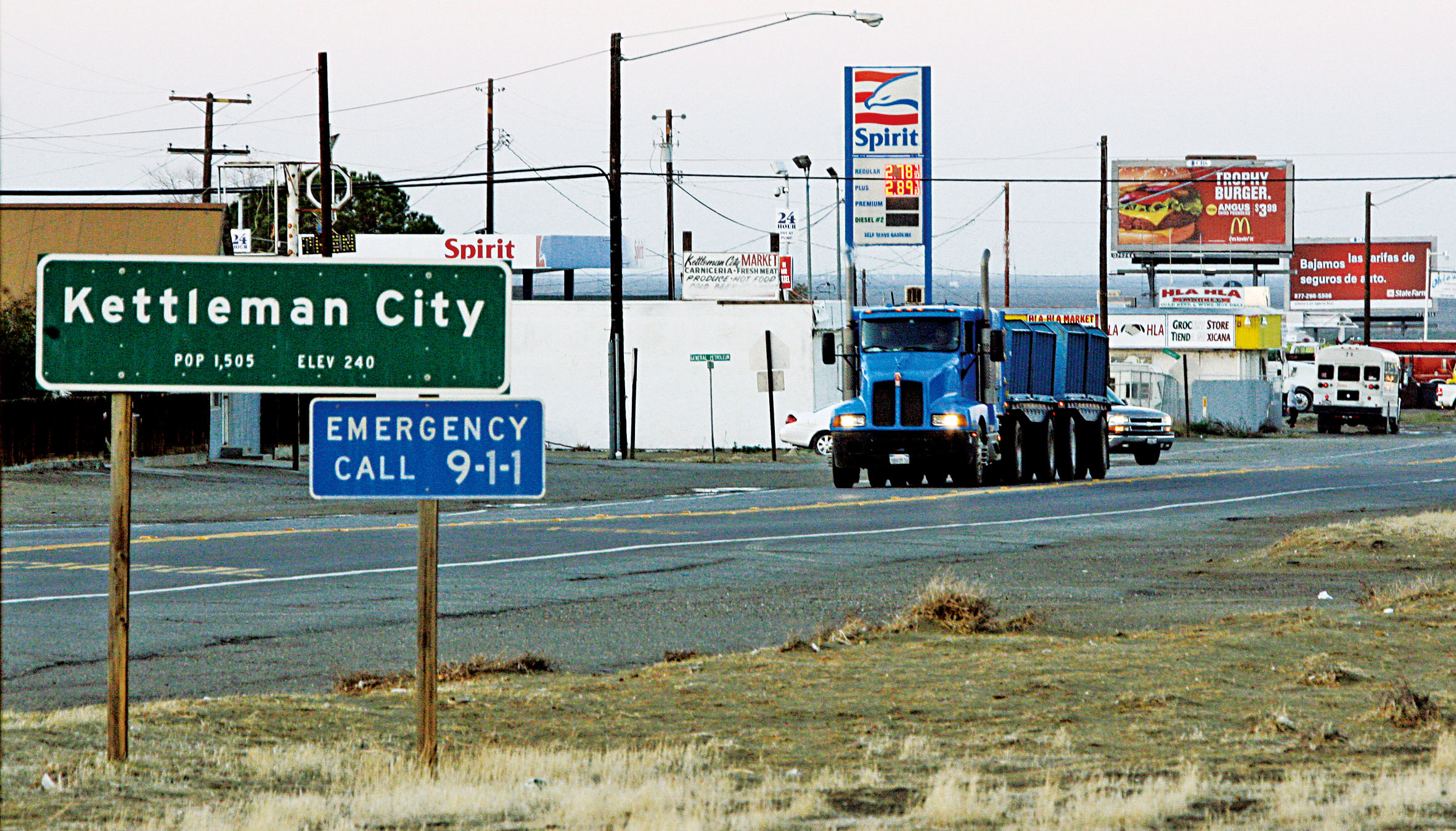 凱特爾曼城居民飽受各種污染源包圍。美聯社資料圖片