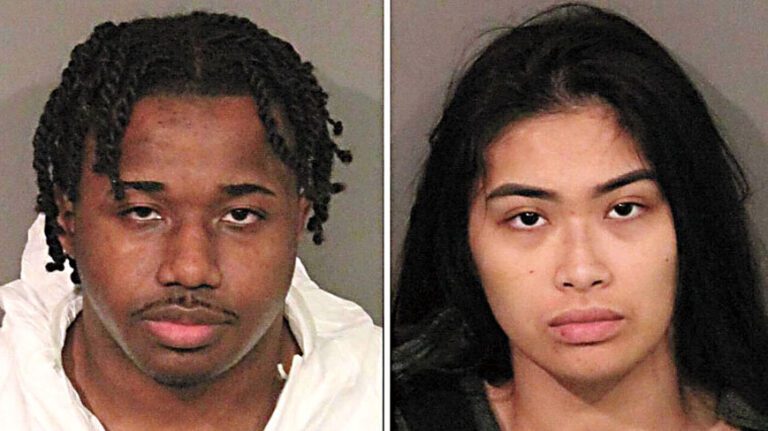 兩名被告杜普雷（左）和薩萬茜提出無罪答辯。普萊塞縣縣警局