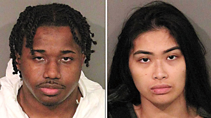 兩名被告杜普雷（左）和薩萬茜提出無罪答辯。普萊塞縣縣警局