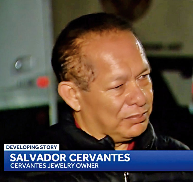 珠寶攤主瑟萬提斯多次成為暴力罪案受害人。KCRA電視截圖