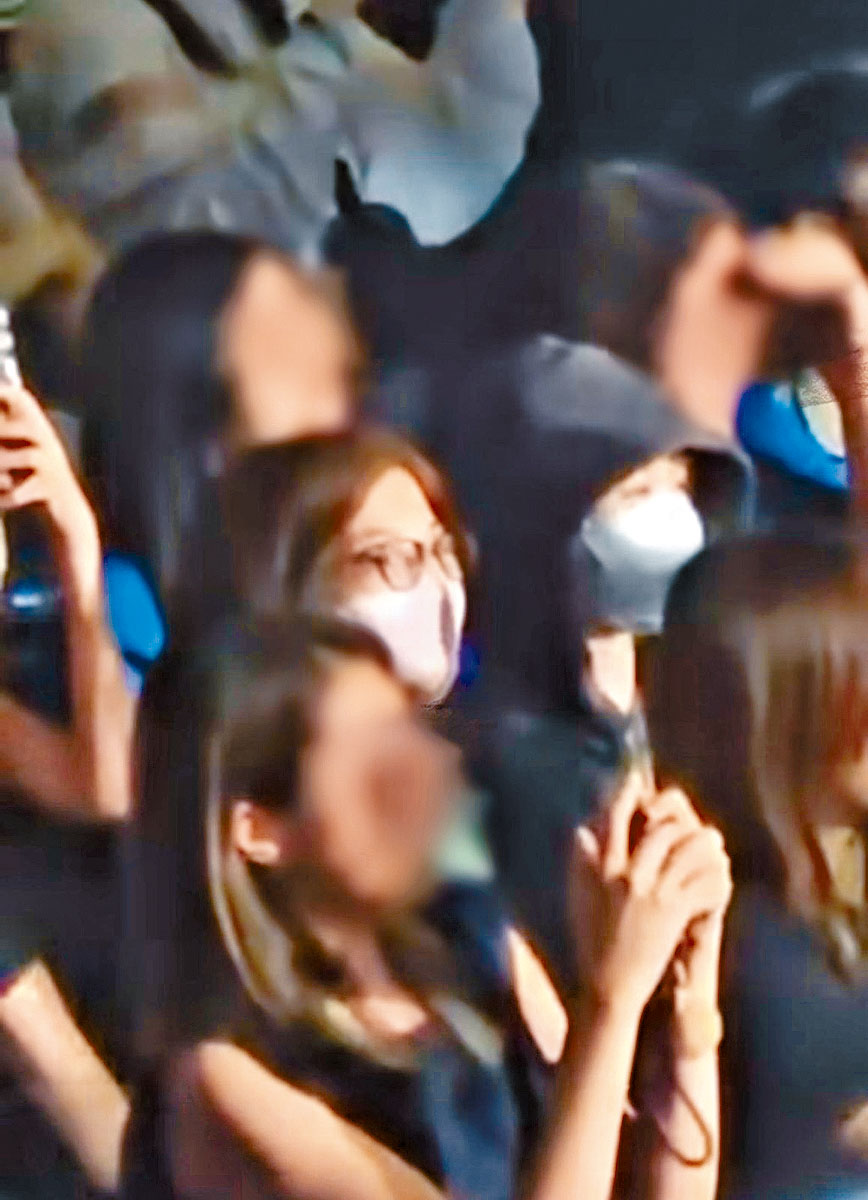 對於與爵媽齊睇騷,林明禎指當時剛好在港。