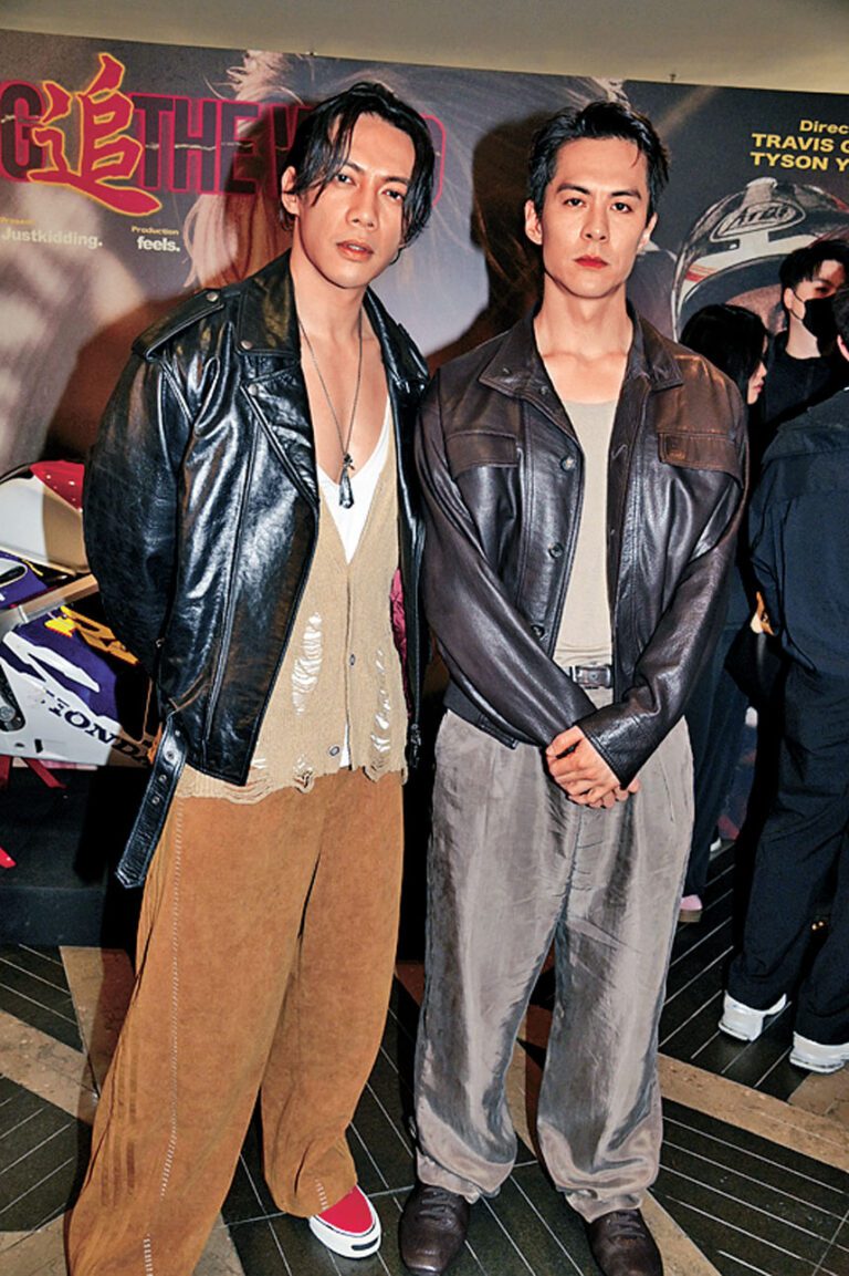 張文傑、朱鑑然沒電單車牌都頂硬上拍攝。