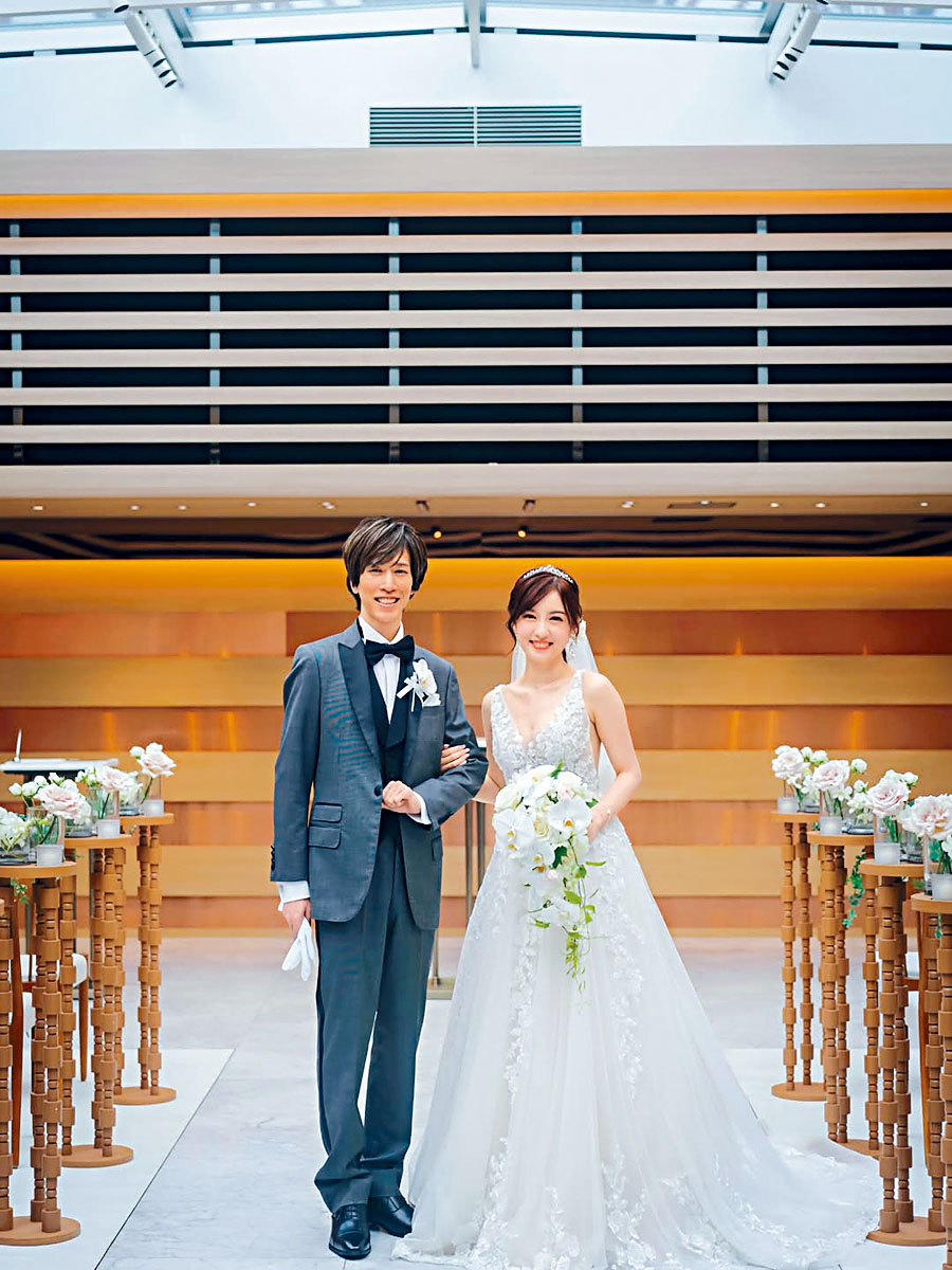 陳嘉倩在去年公布與日籍老公拉埋天窗。