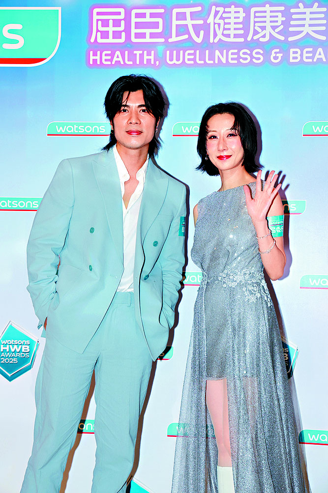 ■泳兒、周殷廷齊齊亮相美容活動做表演嘉賓。