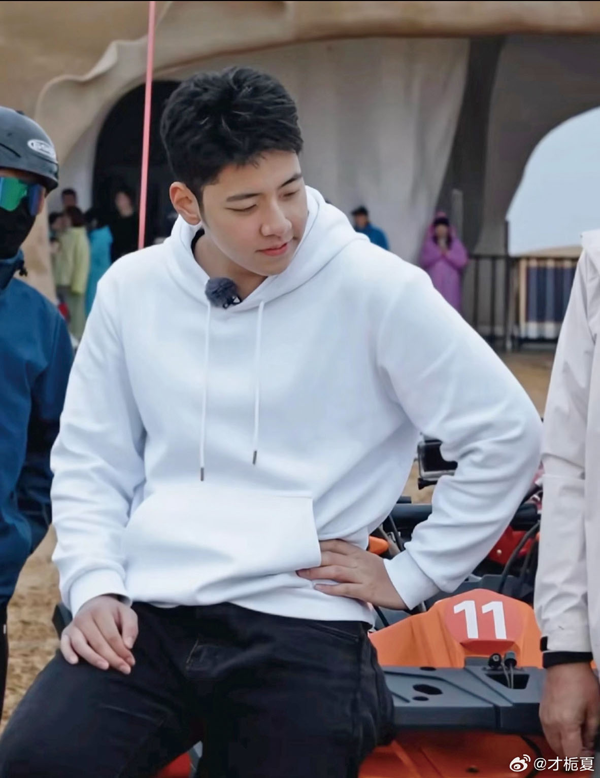 郭子睿身高已超180厘米。網上圖片