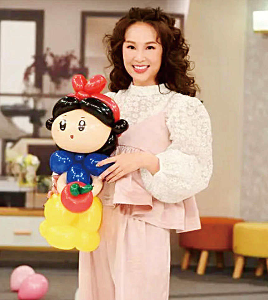 張齡予宣布二胎是女兒。網上圖片