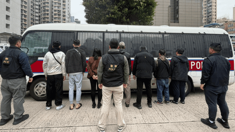 深水埗冚釣魚機賭檔 8人落網 越南籍男主持被捕