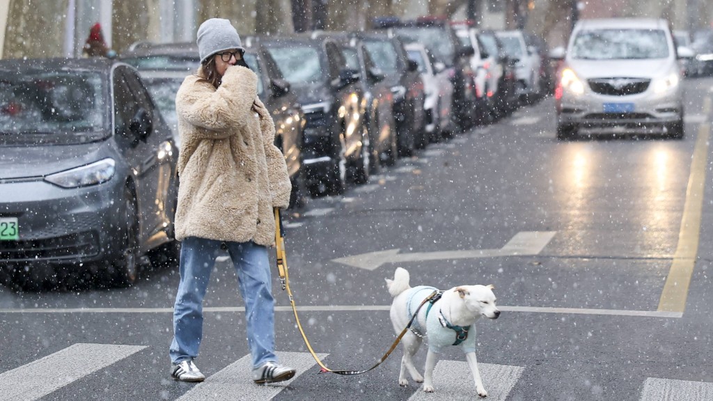 寒潮橫掃中國！上海罕見降雪洗版社媒，14省會創今冬新低