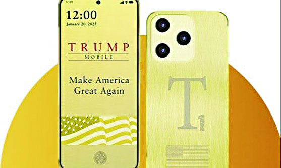 原定2025年底交付的金色手機「T1」推遲上市。網上圖片