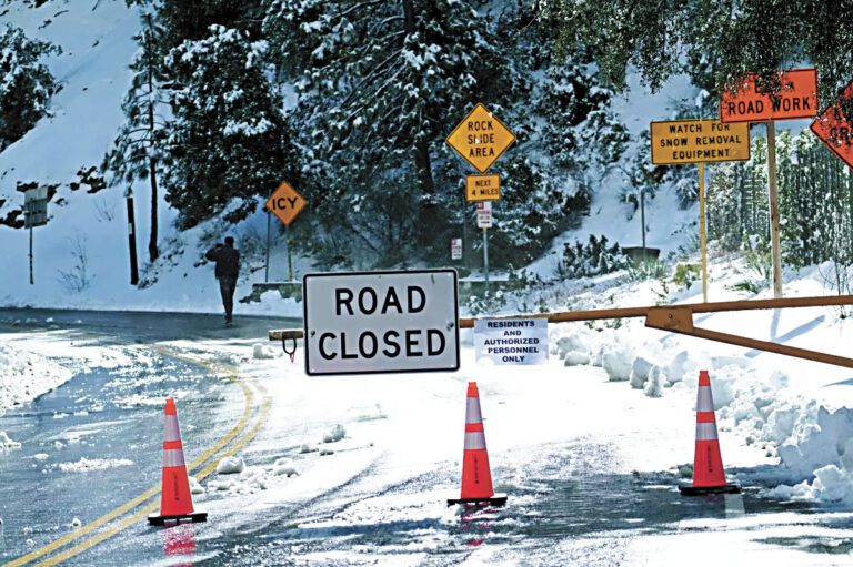 2023年被封閉的路段在本週的一場冬季風暴過後該路段再次封閉。洛杉磯時報