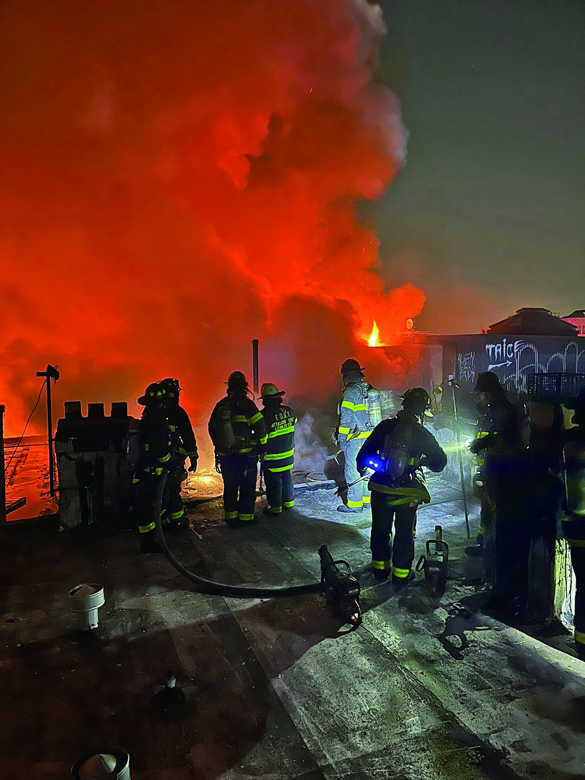 瑞奇屋火災。 圖片來源：消防局社交媒体X