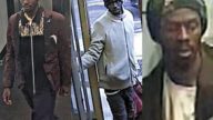圖為涉案男嫌在3起案件中被捕捉到的畫面。 NYPD