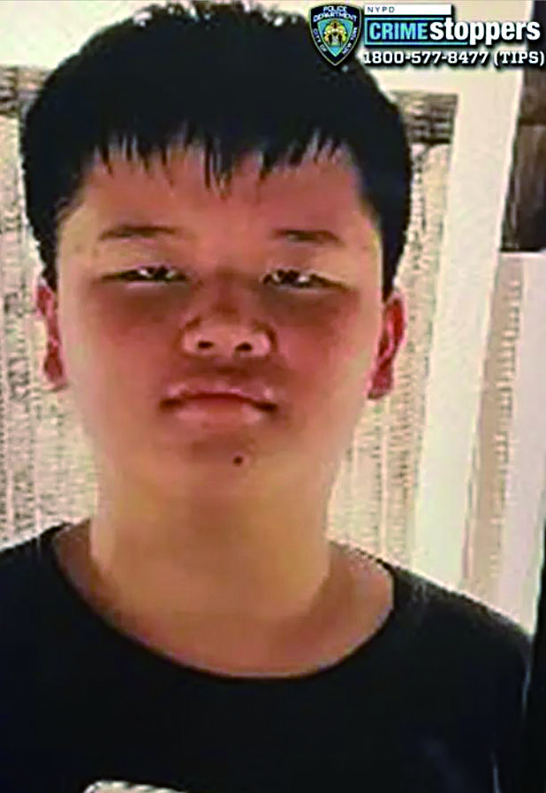 警方發布失聯少年圖像。