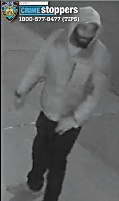 圖為涉案男嫌。NYPD