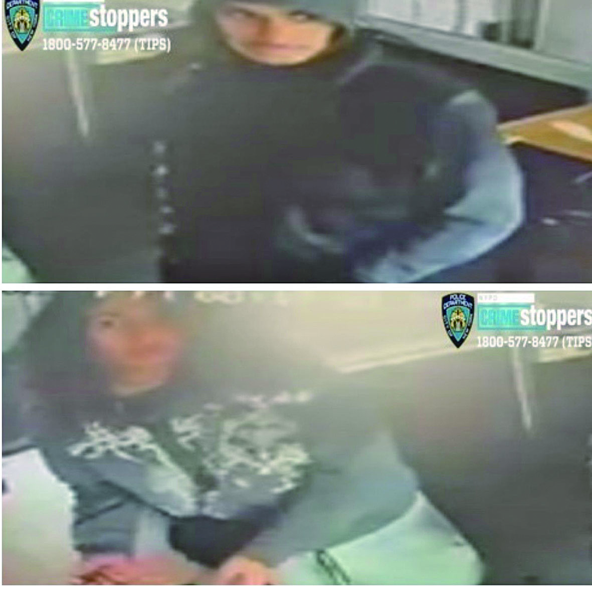 遭警通緝的兩名盜車鑰匙嫌犯。