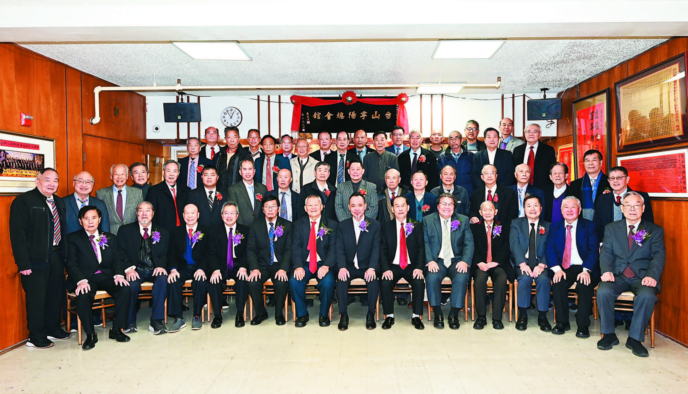 台山寧陽總會館同仁團結齊心,在新的一年共同里為總會館發展開啟美好和諧的新景象。馬紅兵攝