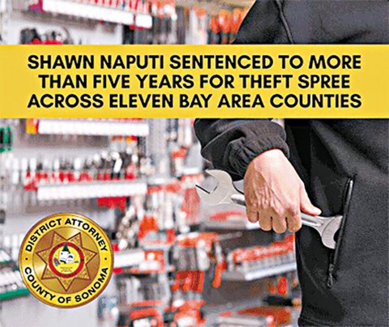 被告納普蒂被控在11縣犯下盜竊重罪。索奴馬縣地檢署