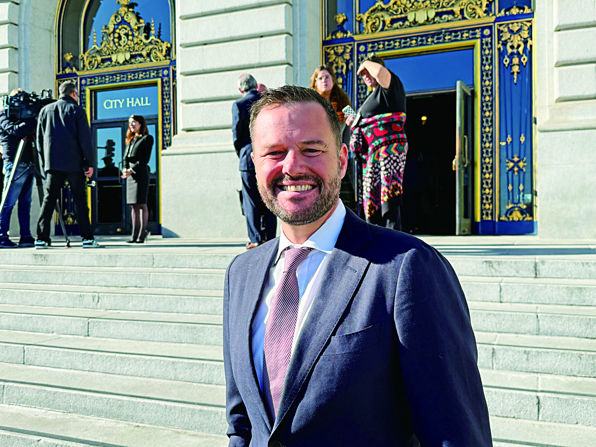 楊馳馬（Matt Haney）宣布提出AB 1633法案。記者陳程威攝