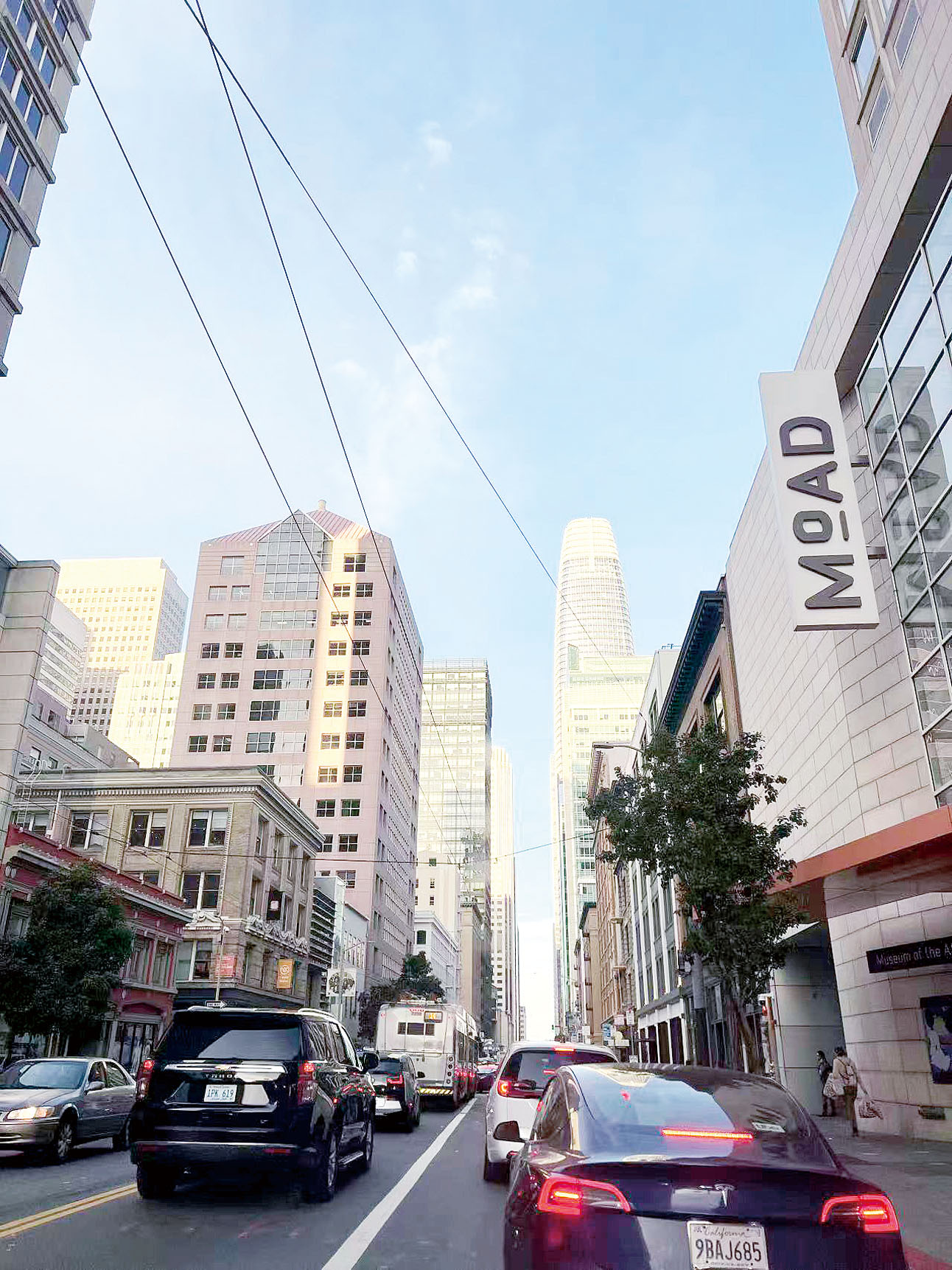 三藩市市區交通再現擁堵。本報資料圖