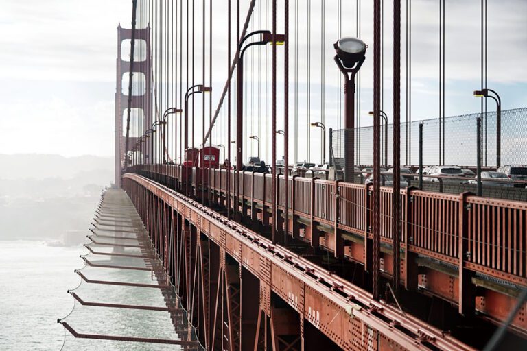 金門大橋的安全網。美聯社資料圖