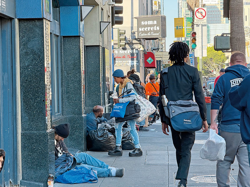 三藩市首次改變點計街頭無家者人數的方式。本報資料圖