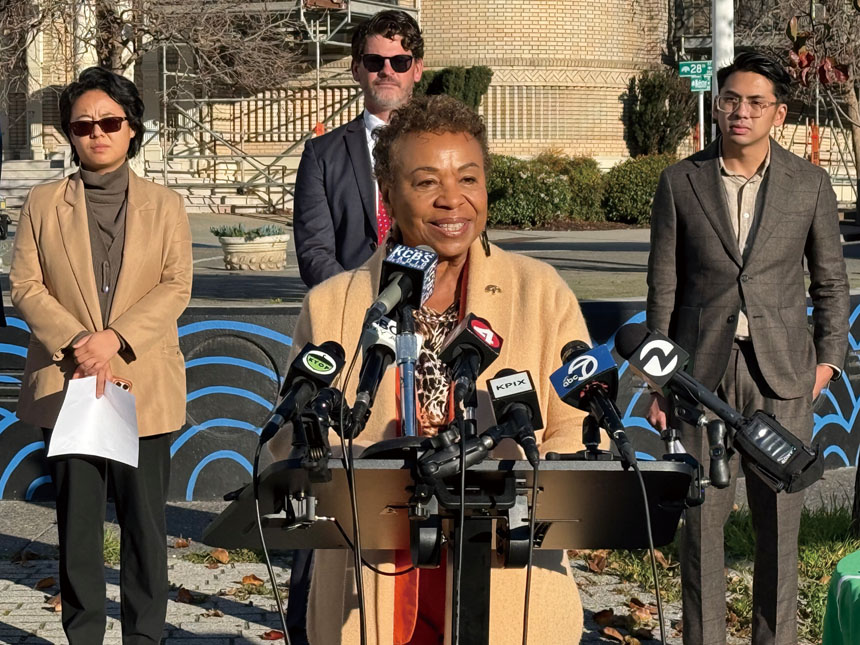 屋崙市長芭芭拉李在記者會上表示：「街道安全就是公共安全。」 記者陳程威攝