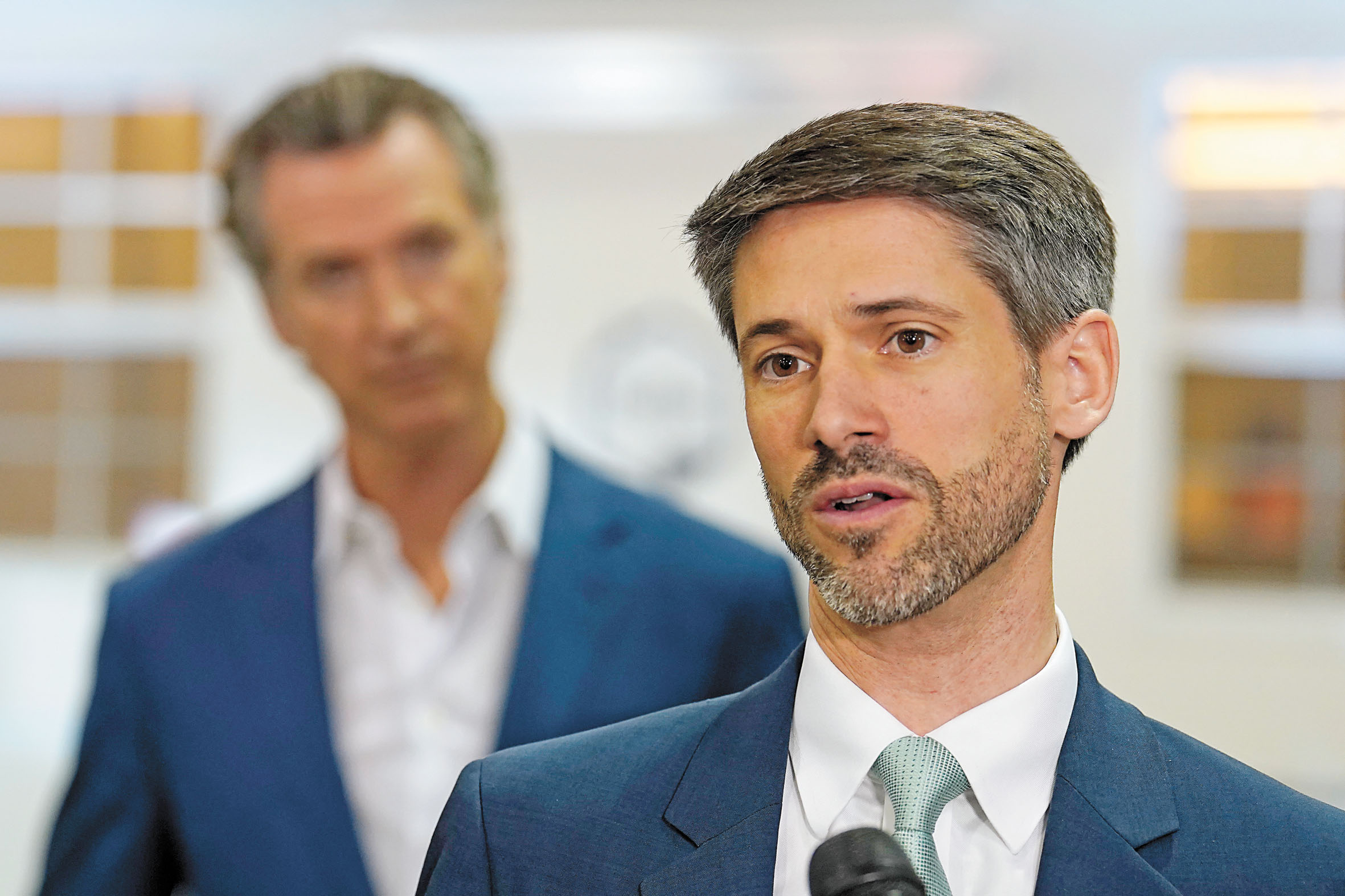 聖荷西市長馬漢表示會考慮是否參選州長，接替將卸任的紐森。美聯社資料圖片