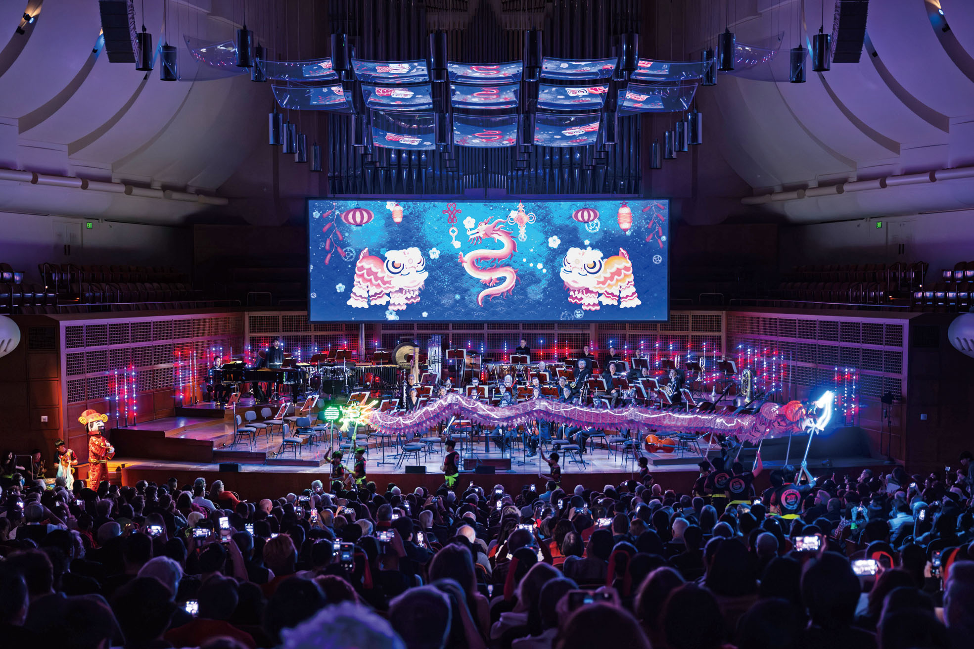 2025年的蛇年農曆新年音樂會一景。三藩市交響樂團