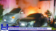 聖荷西近日爆發一連串汽車遭縱火，包括周二凌晨五地點11輛汽車遭燒毀。霍氏新聞台圖片