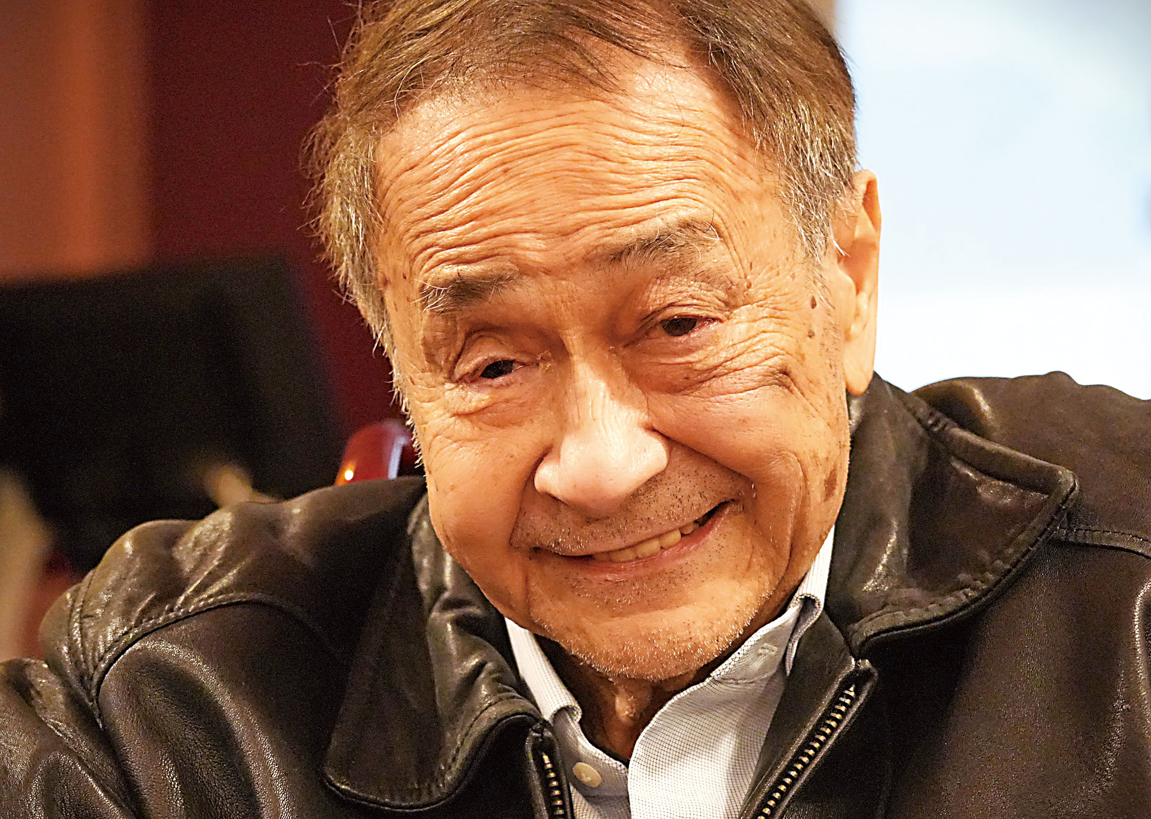 詠春拳傳承人陳錦成攝於85歲壽宴。記者黃偉江攝