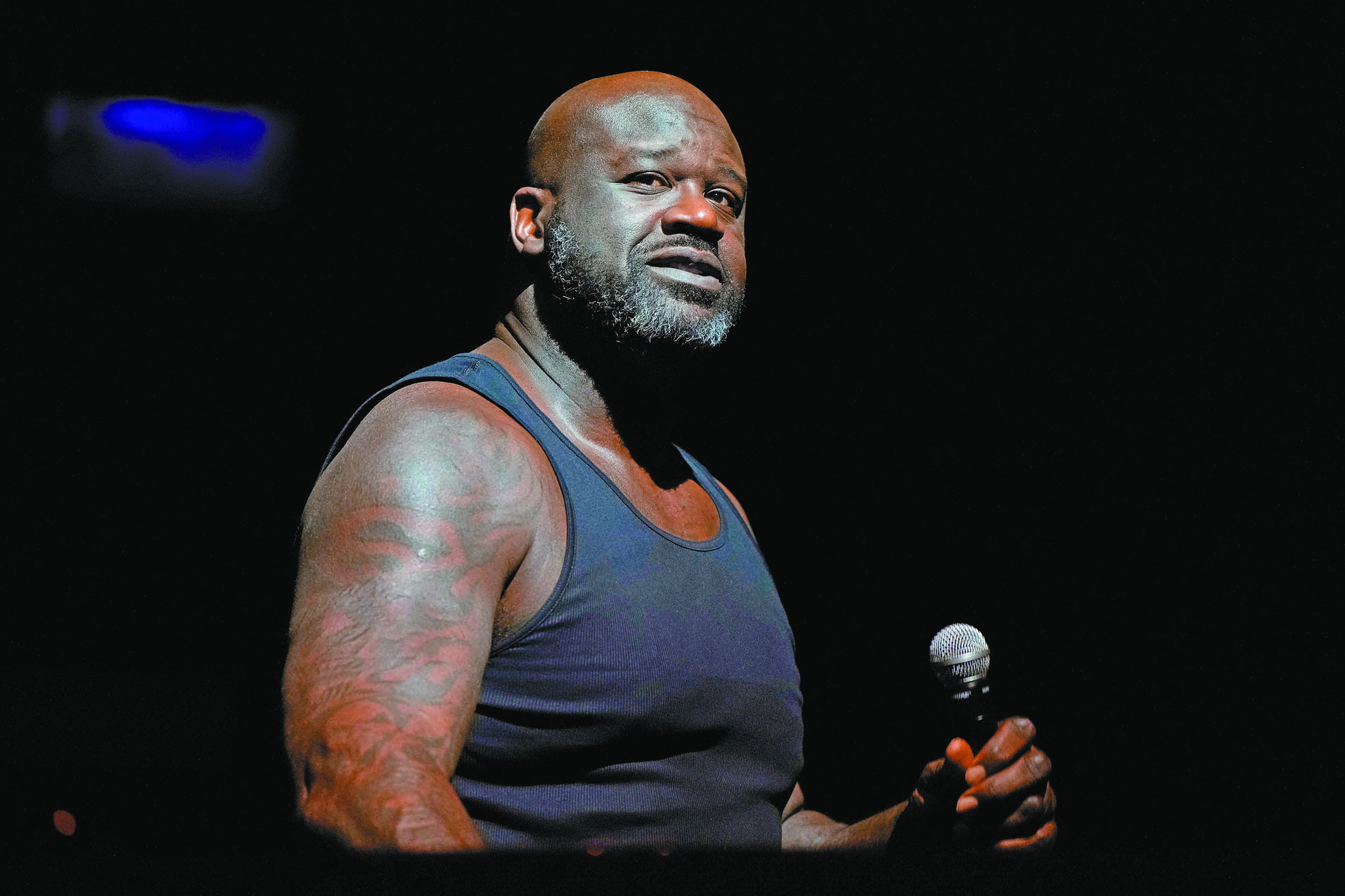 前NBA巨星Shaquille O’Neal變身DJ主持Shaq's Fun House。美聯社資料圖片