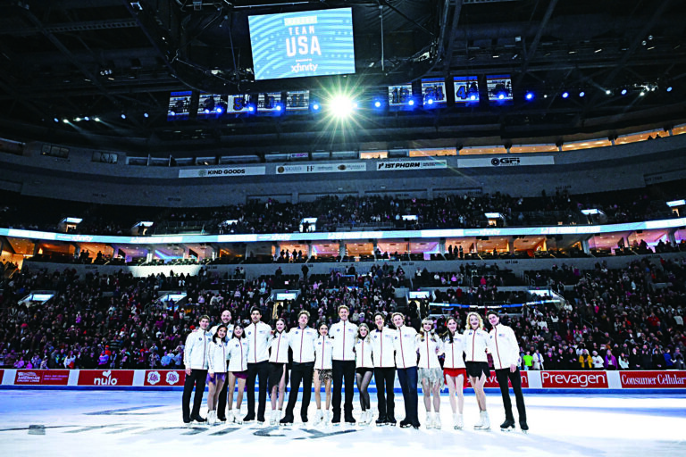 米蘭冬奧會選手是第一批受益的運動員。圖為花滑成員。美聯社