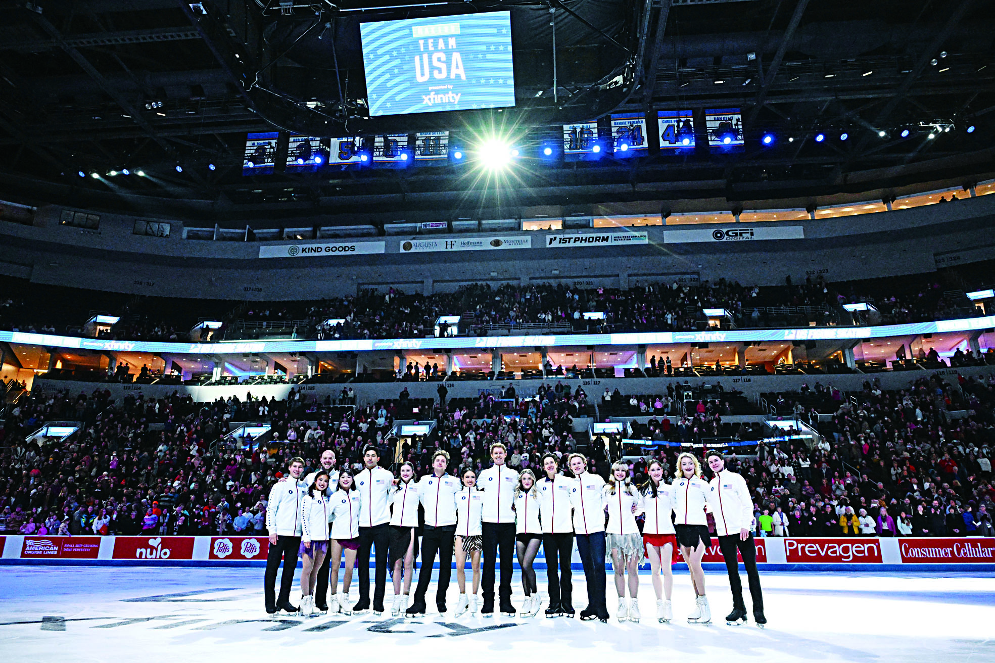 米蘭冬奧會選手是第一批受益的運動員。圖為花滑成員。美聯社