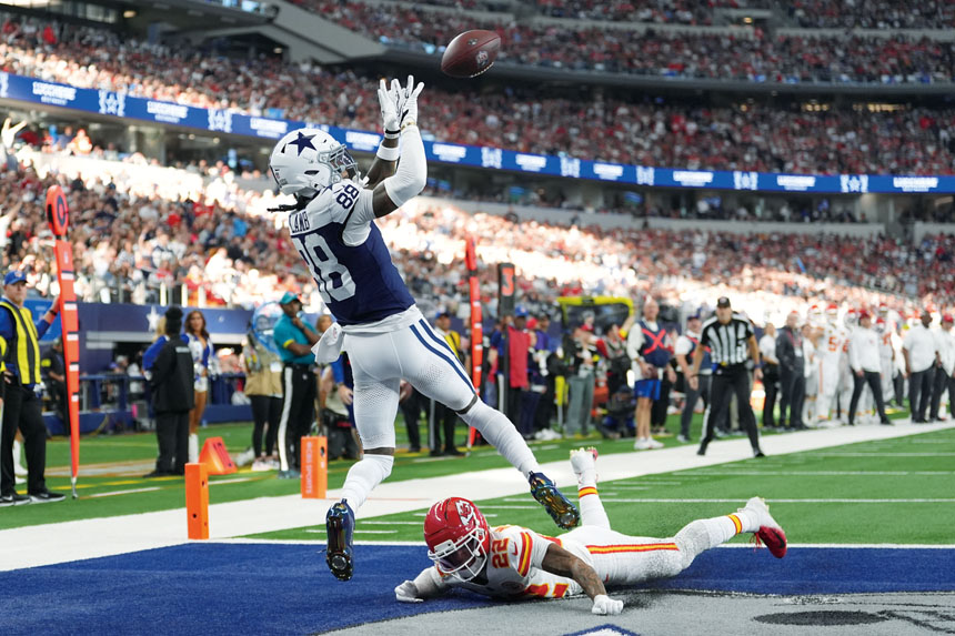 感恩夜酋長vs牛仔是受關注度最高的比賽。路透社