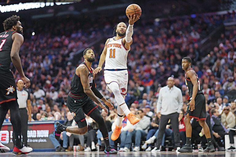 布倫森上籃得分。美聯社