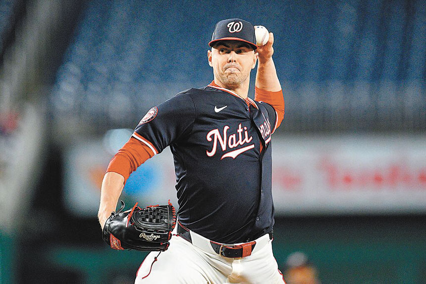 國民隊左投戈爾被交易到遊騎兵。美聯社